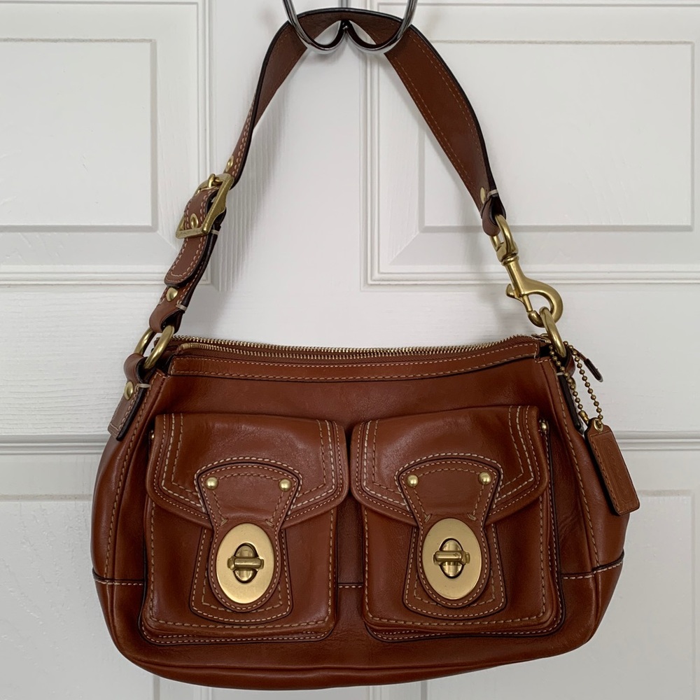 Brown Leather Coach Purse
